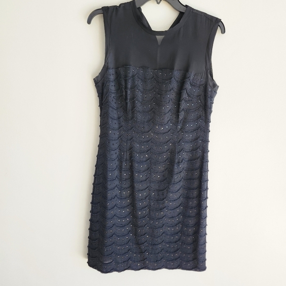 Nicole Miller Artelier Black Sleeveless Sheath Dress - Picture 1 of 7